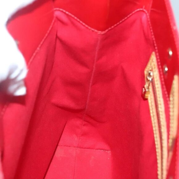 LOUIS VUITTON Monogram Vernis Reade MM Hand Bag Red Rouge M91086 LV Auth ti3239 - Picture 12 of 16